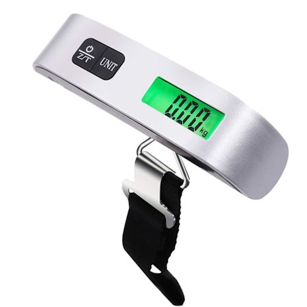 Digital vekt med temperatursensor og orienteringsvogn for å henge opp bagasjen din, reise, fritid