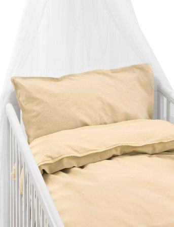 Borganäs of Sweden 2-Dels Set Humble Beige Spjälsäng - Yellow - 1ST 100X130CM