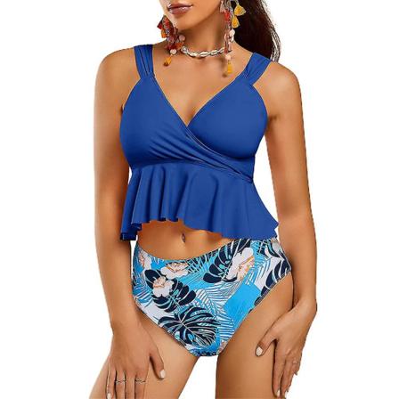 Lady Swimwear Vadderad Bikini Set Baddräkt Holiday Navy Blue M