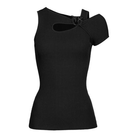 Pinko Sleeveless Tops Sort, Dame