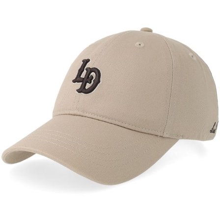 Les Deux - Beige unconstructed Keps - Ld Logo Dark Sand Dad Cap @ Hatstore