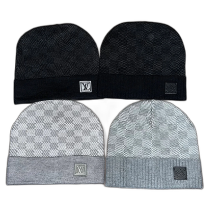 Olika rutiga mössor