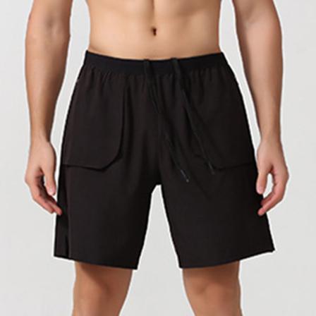 Herr Enfärgad Sommarkorta Byxor Elastiska Midja