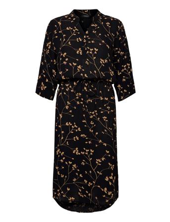 Sl Zaya Dress Knälång Klänning Svart Soaked In Luxury