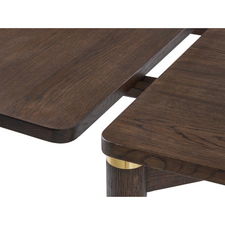 Arun-Zusatzplatte, 1 Stück | 50 x 95cm Erweiterung für Esstisch in Dunkler Eiche Optik, Modernes Design, Hochwertige Tischverlängerung