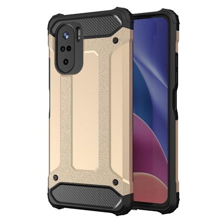 Hybrid Armor Rugged Mobilskal Redmi Poco F3 - Guld