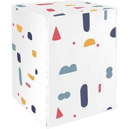 Suojapeite pyykinpesukoneelle edestä täytettävälle pesukoneelle kuivausrumpu vedenpitävä (geometrinen kuvio)