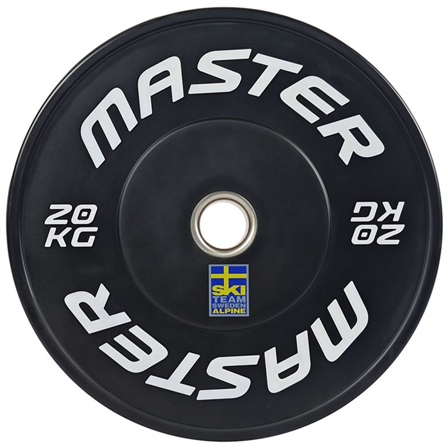 master-fitness Master Fitness Bumpervægte Ski Sort - Bodyman.dk