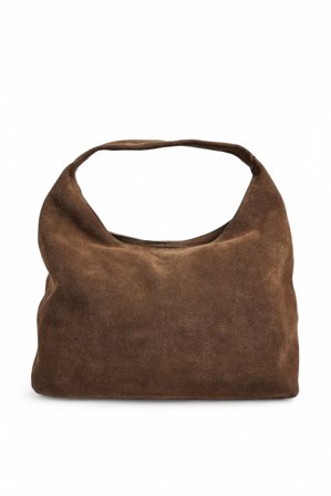 Premium Selection Cabas triangle en daim - Sacs - Brun - One Size