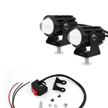 1/2 STK LED Forlygte Motorcykel Køre Spotlight 2 STK 2 STK