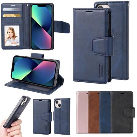 iPhone 14 Plus - Professionellt HANMAN 2-1 Plånboksfodral Blå