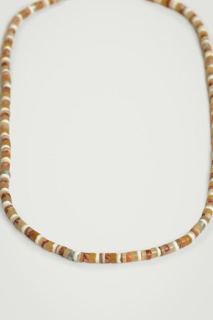 COS Men's Collar De Cuentas Semipreciosas in Naranja