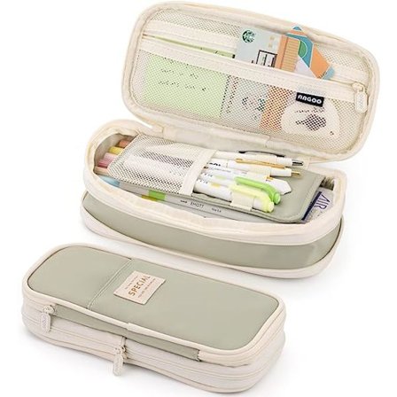 Stor kapasitet blyantveske stor blyantpose stasjonær pennveske for tenåringsjenter