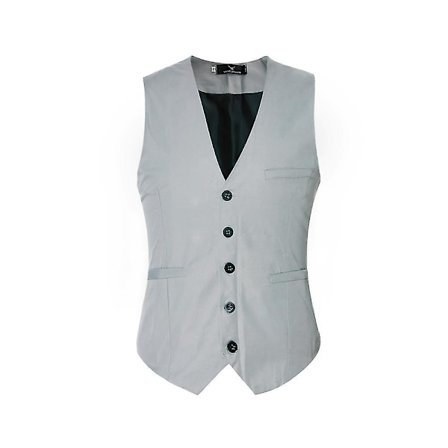 Men's V-neck Suit Vest Cotton Slim Four Seasons Vest