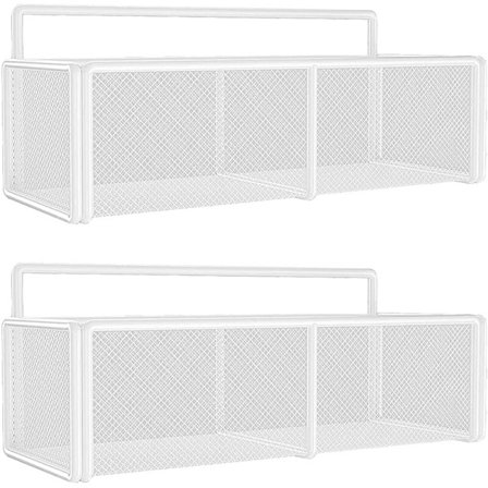 Pakke med 2 brusehylder, rustfri brusearrangørkurv, opbevaringshylde til badeværelse, bruser