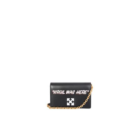 Off White, Shoulder Bags Zwart, Dames, Maat:ONE Size,leer