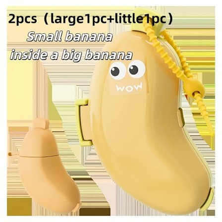 2 st Banan Tandborsthållare Fodral, Portabelt Reseskydd med Lock
