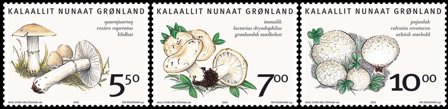 Grønland - Svampe II - Postfrisk sæt 3v
