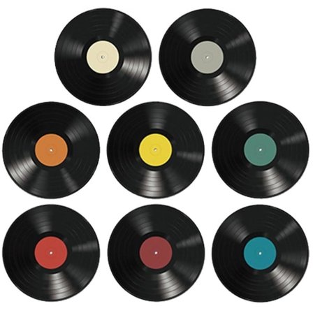 8 stk. Vinylplater Veggdekor Dekorative Vinylplater Klistremerker Kunstneriske Vinylplater Veggdekorasjoner Fargerike 24,5x14,5cm Fargerike 