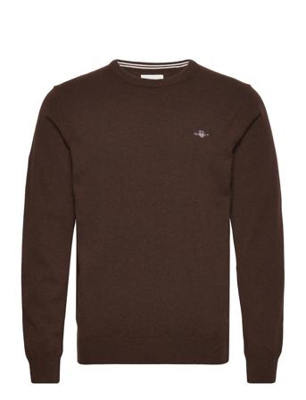 Superfine Lambswool C-Neck Brown GANT
