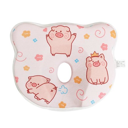 Memory foam pude, hudvenlig og åndbar, blød og komfortabel, let at rengøre og maskinvaskbar, egnet til drenge og piger (pink).