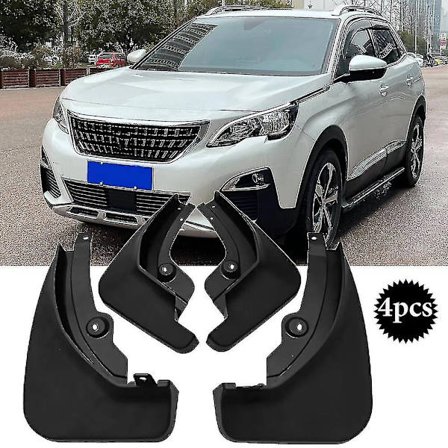 Nye oppgraderte gjørmeflapper for Peugeot 3008 Mk2 GT 2017 2018 2019 2020 2021 Mudflaps Mudguards Splash Guards Fender 4stk Foran Bak