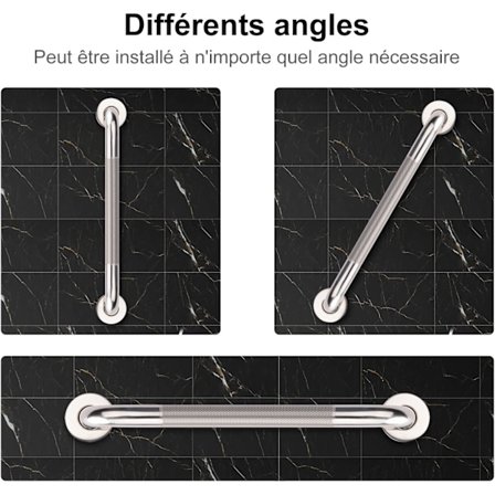 Baderomsgrep, 30 cm Sklisikker 304 Rustfritt Stål Grepsstang