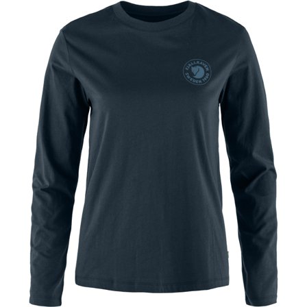 Fjällräven 1960 Logo T-Paita LS XS - Naiset - Dark Navy/Sininen - T-paidat ja topit