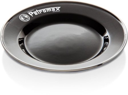 Petromax Enamel Plates 22 cm Black 2-pack