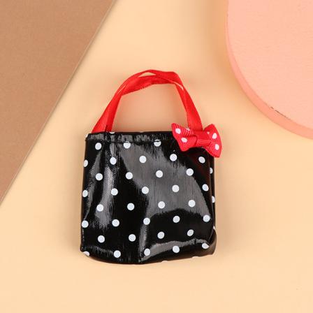 Muoti miniatyyri laukku 30cm nukeille leluille Olkalaukku Doll Acc Black