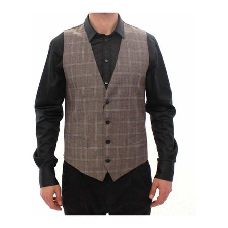 Dolce & Gabbana Single Breasted Vest Brun, Herre, Størrelse: M