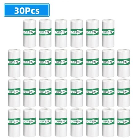 30 rullar 57*25mm Termopapper Vit Klistermärke Kamera Direktutskrift Barnkamera Utskriftspapper Ersättningstillbehör Delar