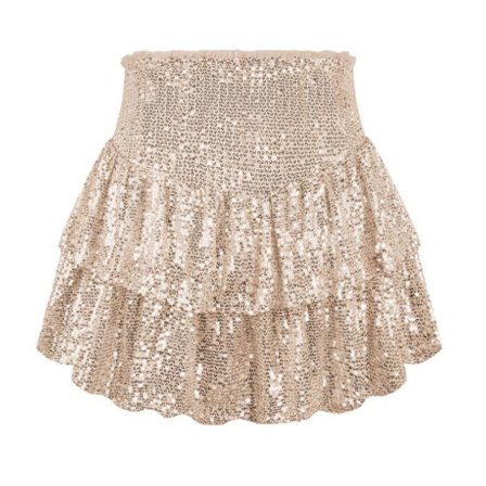 Kvinnors Mode Sexig Sekvens Kort Kjol