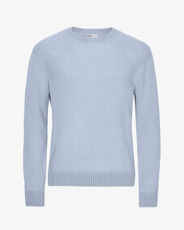 Classic Merino Wool Crew - Polar Blue