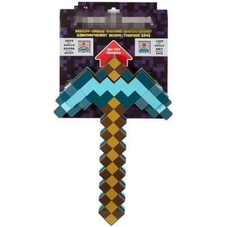 Minecraft legetøj creeper model legetøj bue og pil deformerbar to-i-en sværd udkast