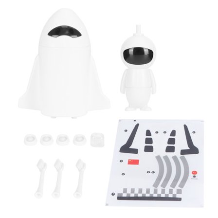 Söt astronautformad tandborste för barn Elektrisk tandborste IPX7 Vattentät med borsthuvud