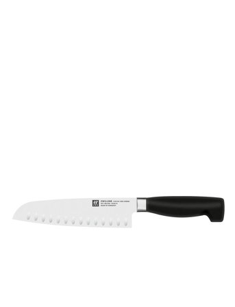 Zwilling Santoku Japansk Kockkniv Four Star 18 Cm Med Olivslipning - Black - ONE SIZE