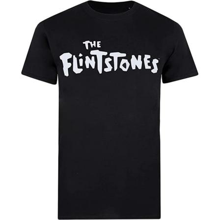 The Flintstones Herr Logotyp T-shirt Xl Svart/vit