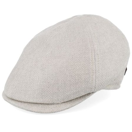 MJM Hats - Beige flatcap Keps - Broker 41 Organic Hemp/Linen Sand Flat Cap @ Hatstore