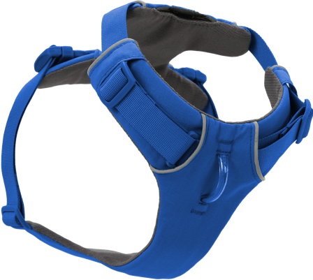 RuffWear Front Range Harness Blue Pool - Drag