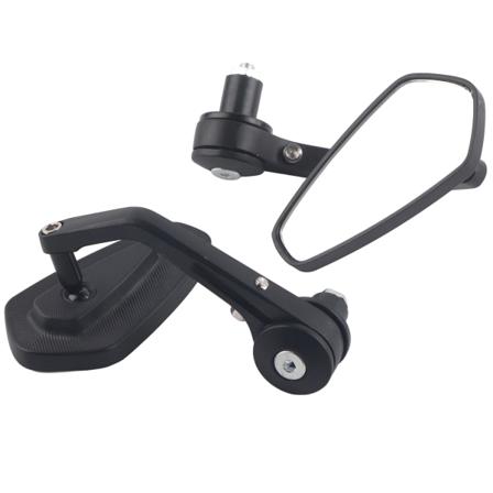 2stk Universal Motorsykkel 7/8" Håndtak Aluminium Ryggespeil