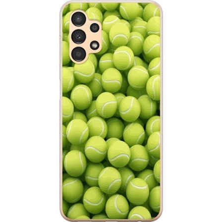Kompatibel Mobilcover til Samsung Samsung Galaxy A13 Mønster af grønne tennisbolde i høj detalje, sporty motiv med gentagende tekstur og stærke fa
