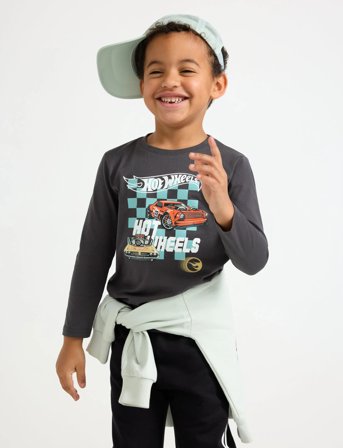 Lindex Top Ls Hot Wheel - Grey - 134