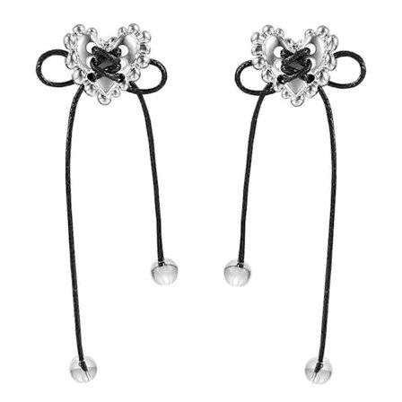 Metal Hjerte Øreringe Sløjfe Reb Ørestikker Til Kvinder Hverdag Teenager Mors Dag Bryllup Fødselsdagsgave Smykker