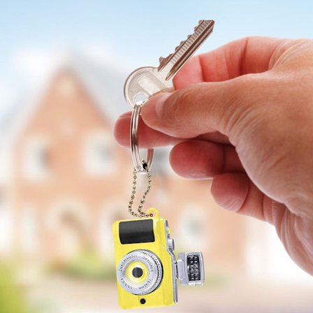 Retro Bluetooth-högtalare Mini trådlös högtalare med Riching Bass i tydligt stereoljud Bärbar högtalare Stöd FM, USB-enhet, kort, AUX(Gul)