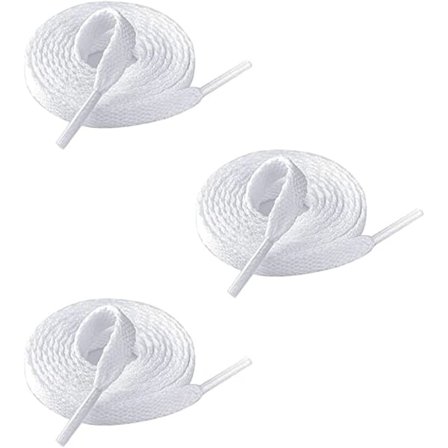 3 par platta skosnören - Ersättningsskosnören [Längd: 140 cm] U