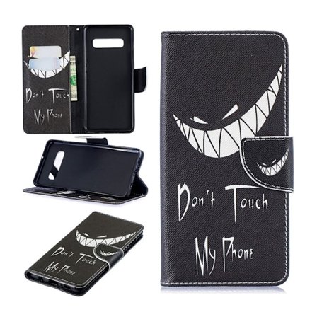 Samsung Galaxy S10 Plus Läderfodral med mönster - Argt Ansikte