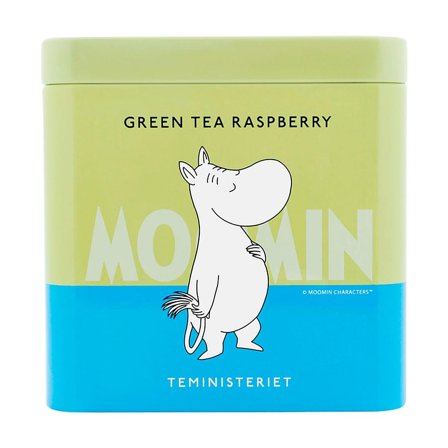 Teministeriet Moomin Tea Tin 100 g Green Tea Raspberry, Helse & Madvarer, Te, Øvrig Te