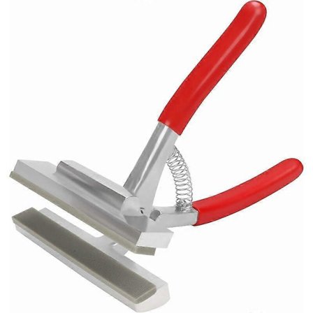 Canvas Stretching Tång - 19,2 x 12,01 cm - Fjäderbelastad Tång, Bred Möbeltygsverktyg i Metalllegering med Vadderade Handtag för