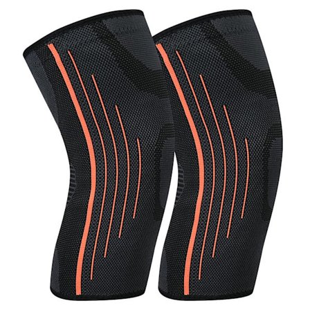 Pakker med sports knæled, kompressions knæbeskyttere